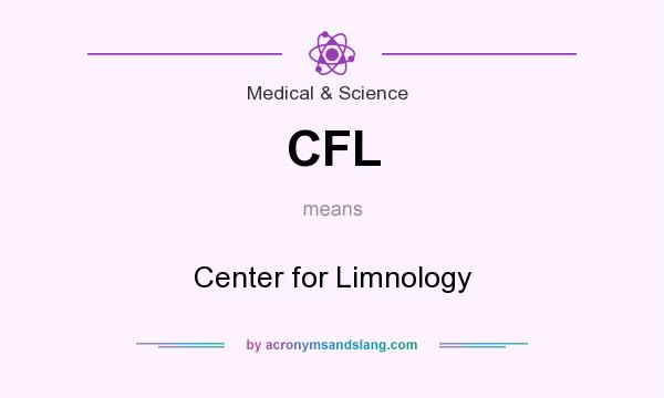 What does CFL mean? It stands for Center for Limnology