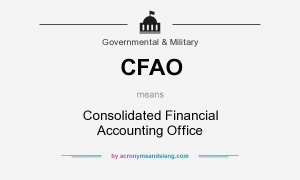 What does CFAO mean? It stands for Consolidated Financial Accounting Office