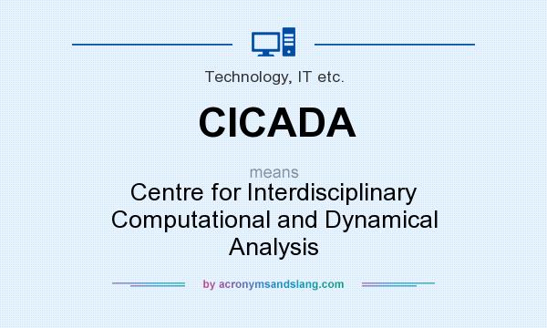 What does CICADA mean? It stands for Centre for Interdisciplinary Computational and Dynamical Analysis
