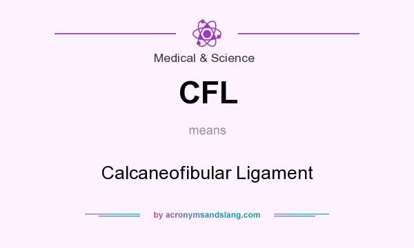 What does CFL mean? It stands for Calcaneofibular Ligament