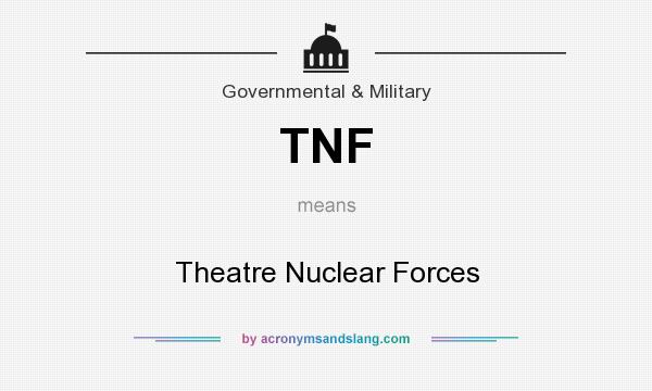 What does TNF mean? It stands for Theatre Nuclear Forces