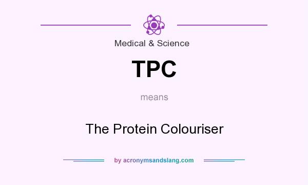 What does TPC mean? It stands for The Protein Colouriser