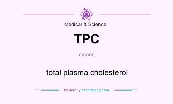 What does TPC mean? It stands for total plasma cholesterol