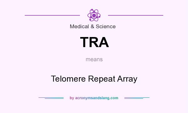 What does TRA mean? It stands for Telomere Repeat Array