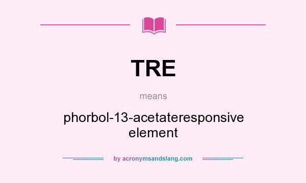 What does TRE mean? It stands for phorbol-13-acetateresponsive element