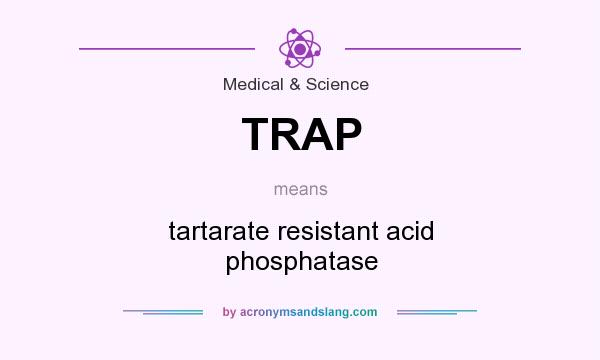 What does TRAP mean? It stands for tartarate resistant acid phosphatase