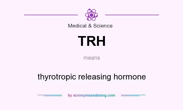 What does TRH mean? It stands for thyrotropic releasing hormone