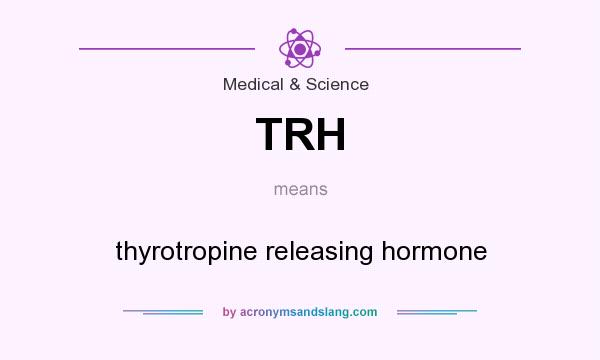 What does TRH mean? It stands for thyrotropine releasing hormone