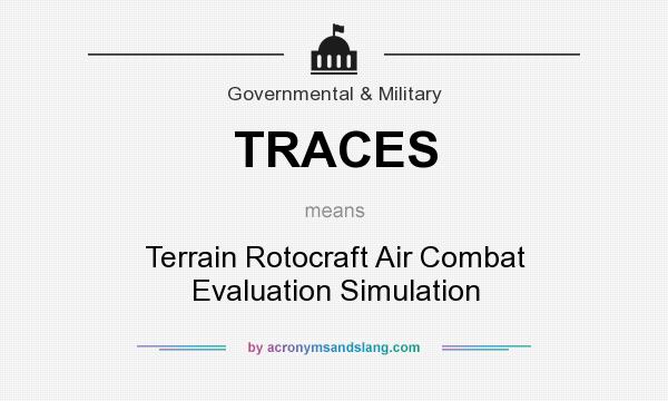 What does TRACES mean? It stands for Terrain Rotocraft Air Combat Evaluation Simulation
