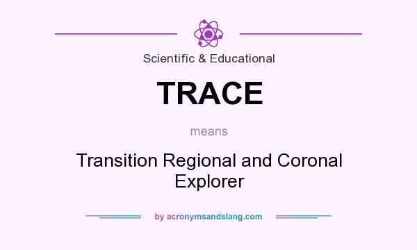 What does TRACE mean? It stands for Transition Regional and Coronal Explorer