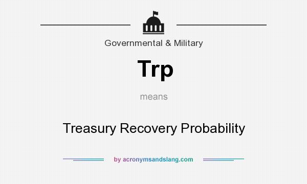 What does Trp mean? It stands for Treasury Recovery Probability