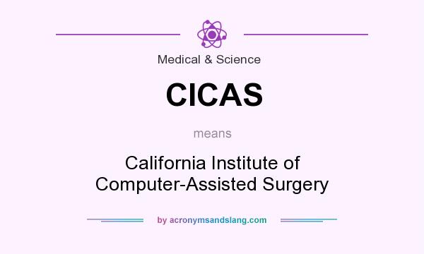 What does CICAS mean? It stands for California Institute of Computer-Assisted Surgery