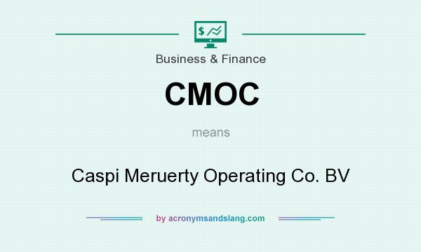 What does CMOC mean? It stands for Caspi Meruerty Operating Co. BV