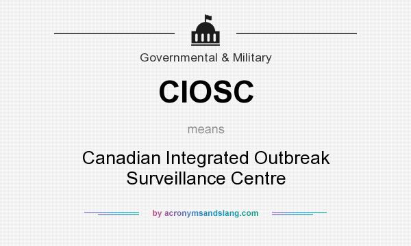 What does CIOSC mean? It stands for Canadian Integrated Outbreak Surveillance Centre
