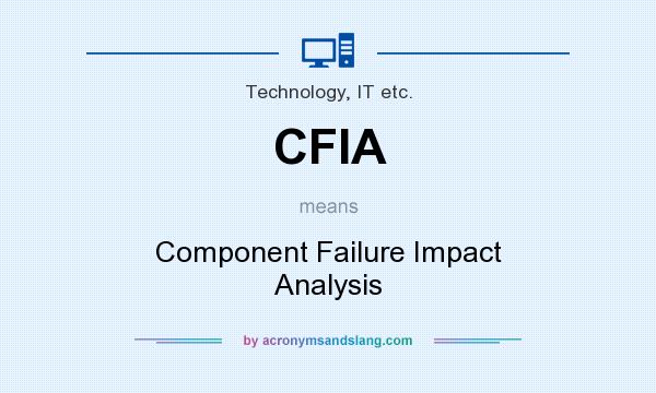 What does CFIA mean? It stands for Component Failure Impact Analysis