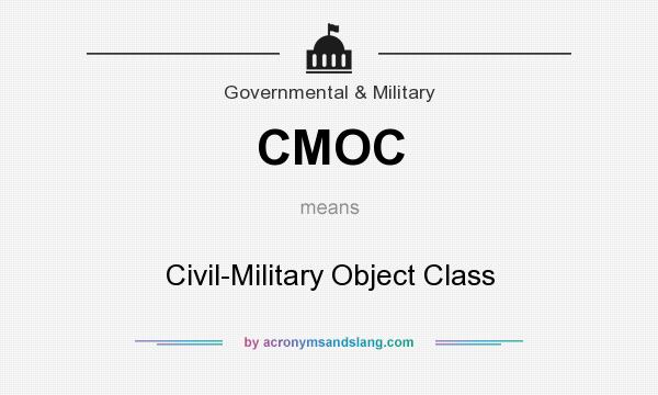 What does CMOC mean? It stands for Civil-Military Object Class