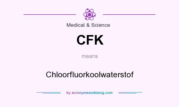 What does CFK mean? It stands for Chloorfluorkoolwaterstof