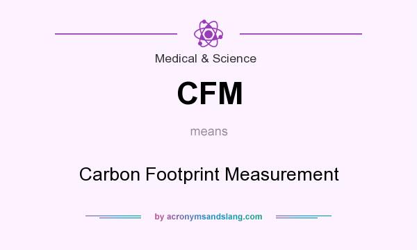 What does CFM mean? It stands for Carbon Footprint Measurement