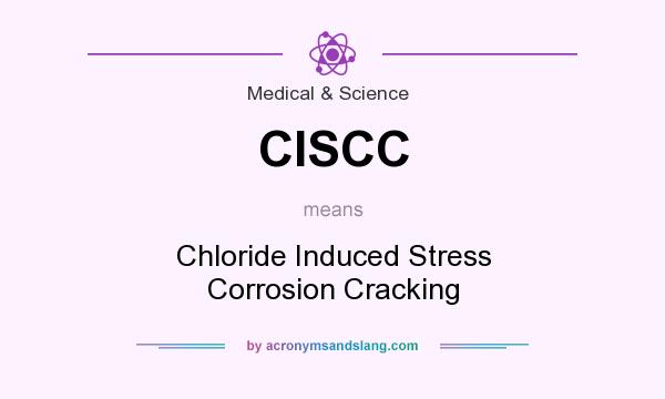 What does CISCC mean? It stands for Chloride Induced Stress Corrosion Cracking