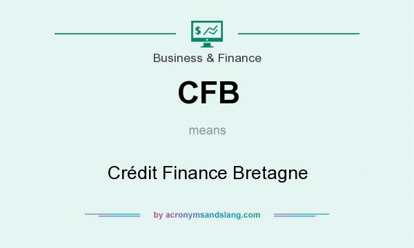 What does CFB mean? It stands for Crédit Finance Bretagne