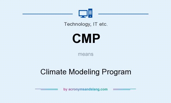 What does CMP mean? It stands for Climate Modeling Program