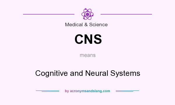 What does CNS mean? It stands for Cognitive and Neural Systems