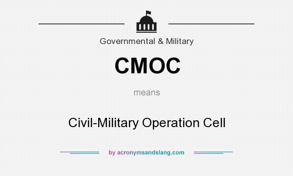 What does CMOC mean? It stands for Civil-Military Operation Cell