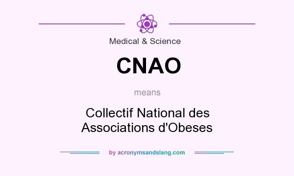 What does CNAO mean? It stands for Collectif National des Associations d`Obeses