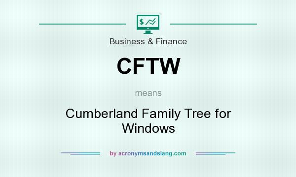 What does CFTW mean? It stands for Cumberland Family Tree for Windows