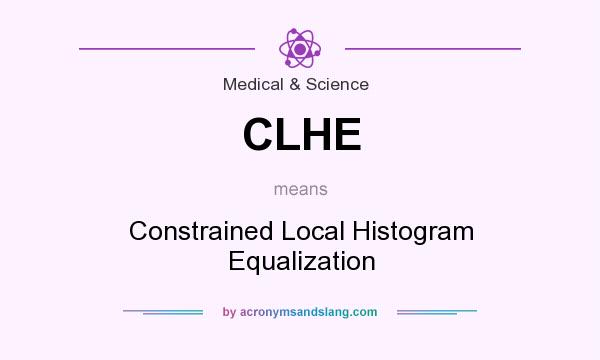 What does CLHE mean? It stands for Constrained Local Histogram Equalization