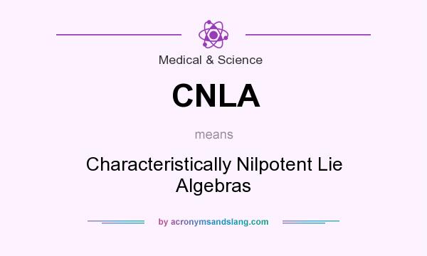 What does CNLA mean? It stands for Characteristically Nilpotent Lie Algebras
