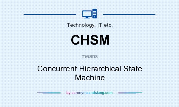 What does CHSM mean? It stands for Concurrent Hierarchical State Machine