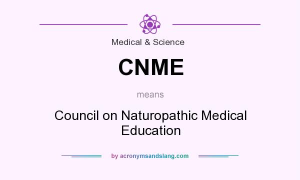 What does CNME mean? It stands for Council on Naturopathic Medical Education