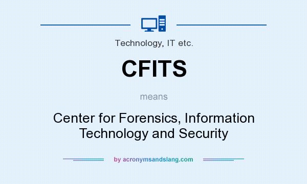 What does CFITS mean? It stands for Center for Forensics, Information Technology and Security