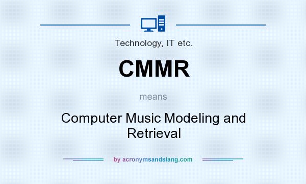 What does CMMR mean? It stands for Computer Music Modeling and Retrieval