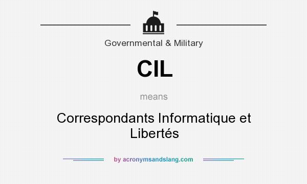 What does CIL mean? It stands for Correspondants Informatique et Libertés