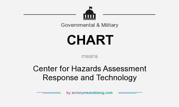 What does CHART mean? It stands for Center for Hazards Assessment Response and Technology