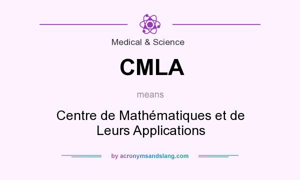 What does CMLA mean? It stands for Centre de Mathématiques et de Leurs Applications