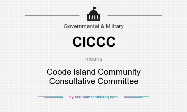 What does CICCC mean? It stands for Coode Island Community Consultative Committee