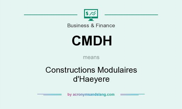 What does CMDH mean? It stands for Constructions Modulaires d`Haeyere