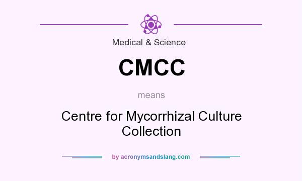 What does CMCC mean? It stands for Centre for Mycorrhizal Culture Collection