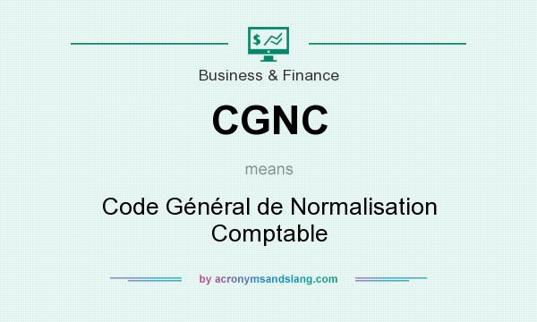 What does CGNC mean? It stands for Code Général de Normalisation Comptable