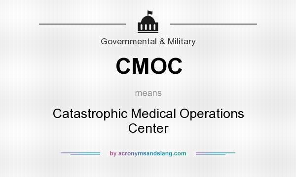What does CMOC mean? It stands for Catastrophic Medical Operations Center