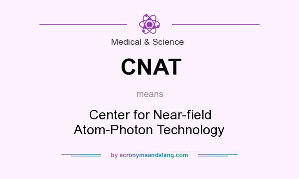 What does CNAT mean? It stands for Center for Near-field Atom-Photon Technology