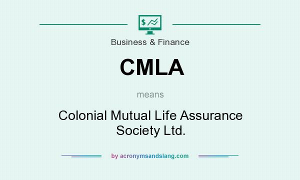 What does CMLA mean? It stands for Colonial Mutual Life Assurance Society Ltd.
