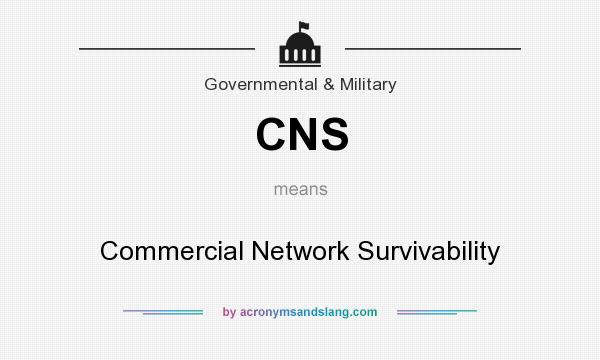 What does CNS mean? It stands for Commercial Network Survivability