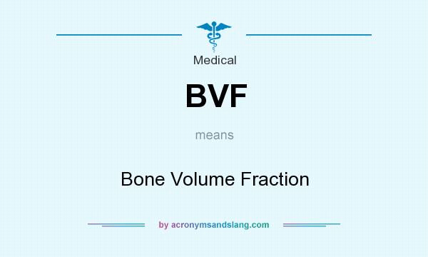 What does BVF mean? It stands for Bone Volume Fraction