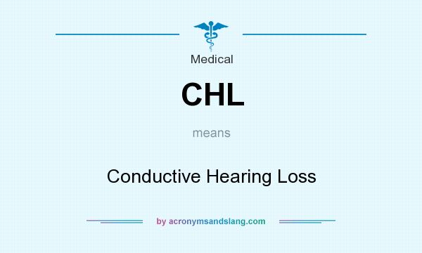 What does CHL mean? It stands for Conductive Hearing Loss