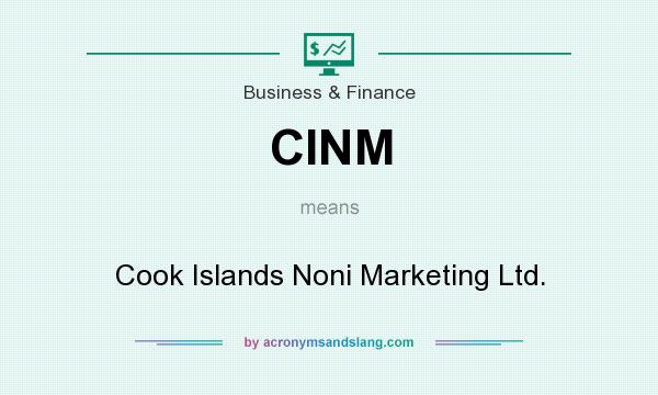 What does CINM mean? It stands for Cook Islands Noni Marketing Ltd.