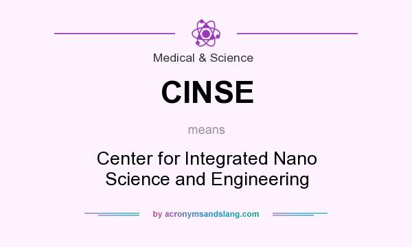 What does CINSE mean? It stands for Center for Integrated Nano Science and Engineering